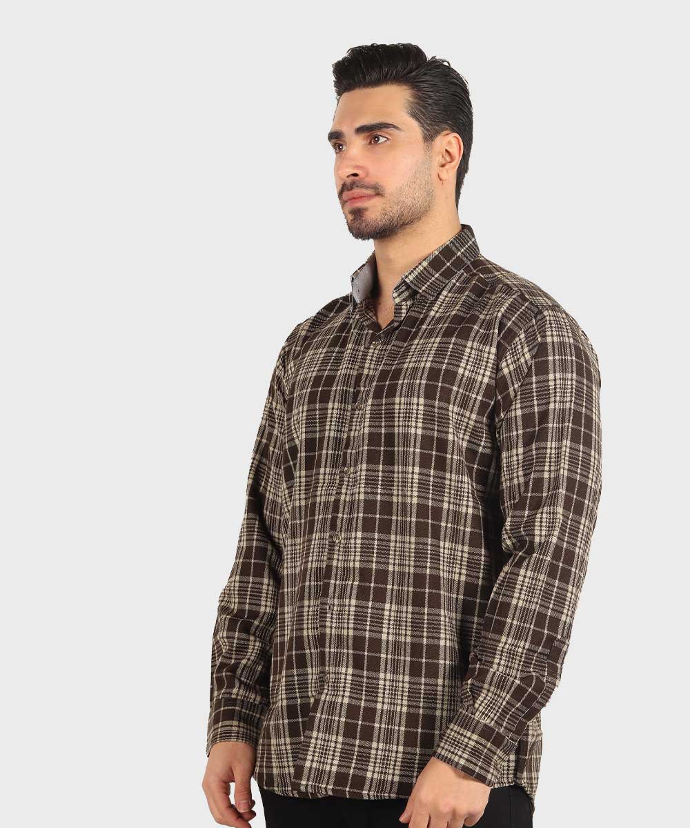     قهوه ای پاییزه پیراهن 0180  - تصویر 5