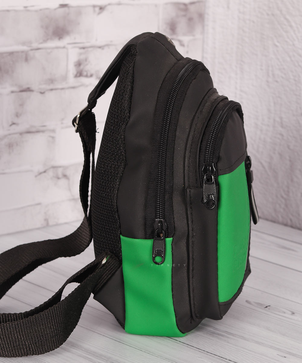 سورمه ای طوسی سبز کیف دوشی 4559  - تصویر 5