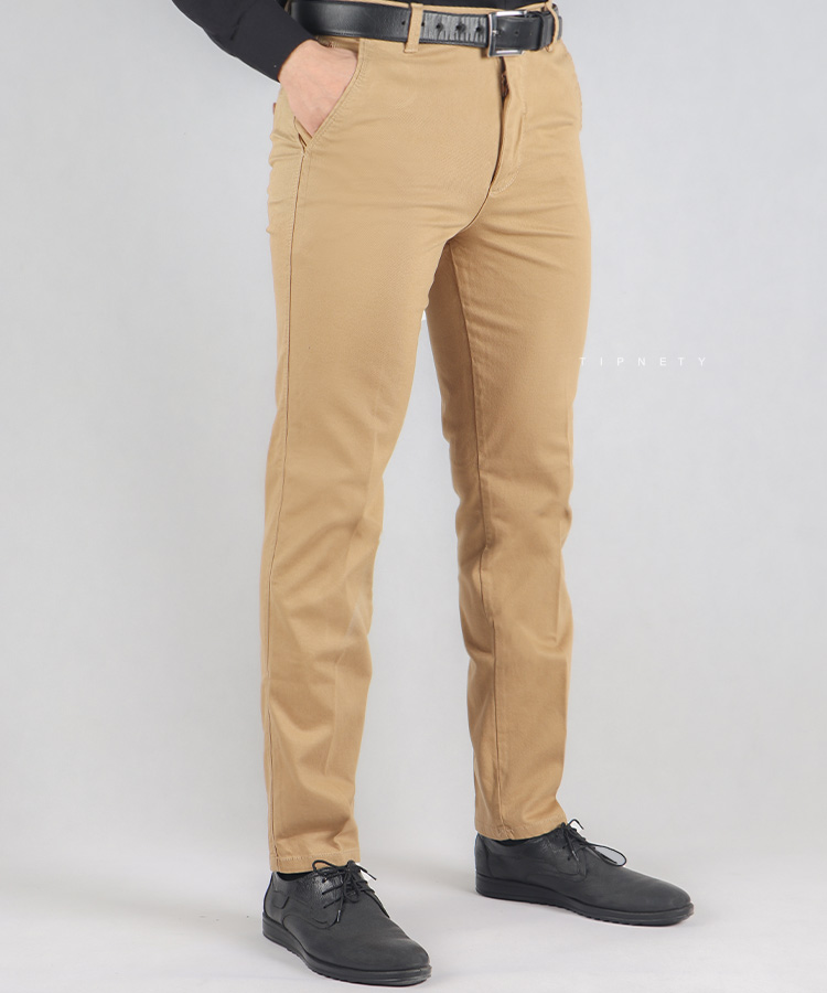 شلوار کتان مردانه راسته ساده 2303