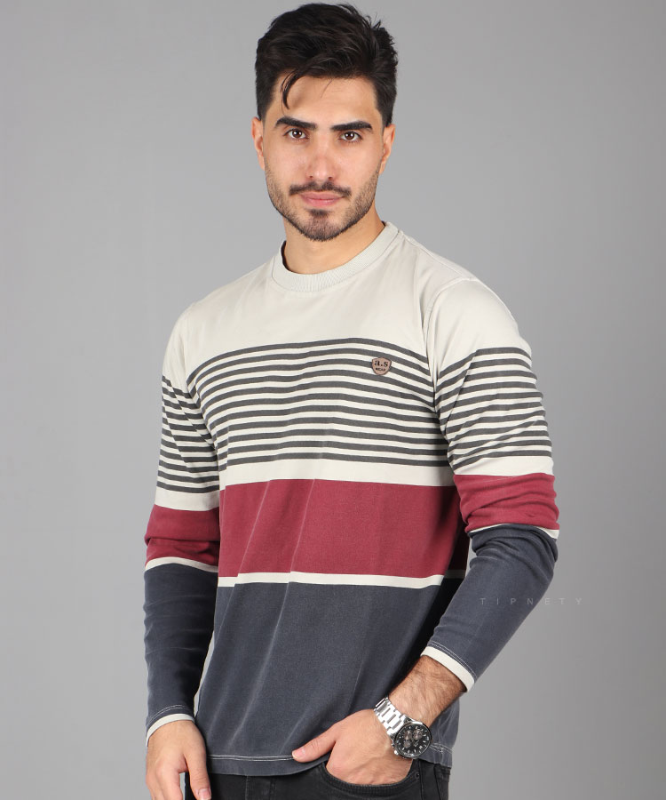                                                                                                                                             سفید کرم آبی سبز پاییزه تیشرت 0903  - تصویر 8