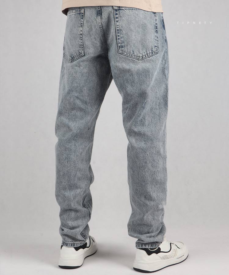 شلوار جین مام استایل مردانه آبی یخی 0013