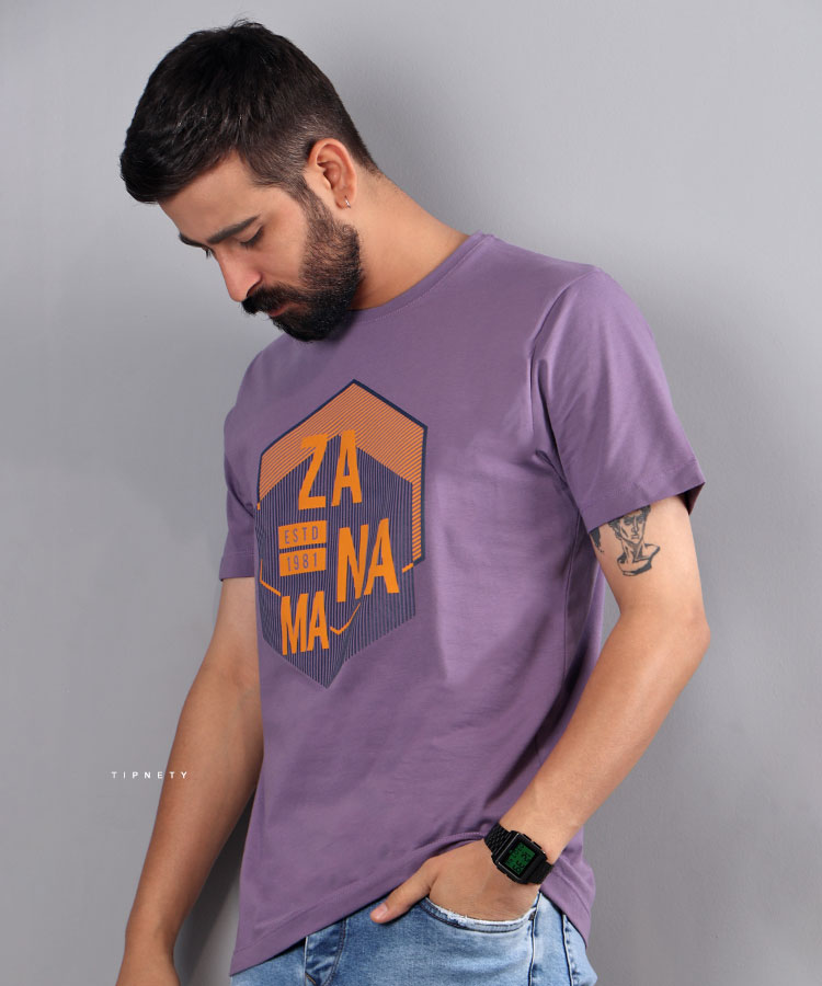 تیشرت طرح دار مردانه 1097