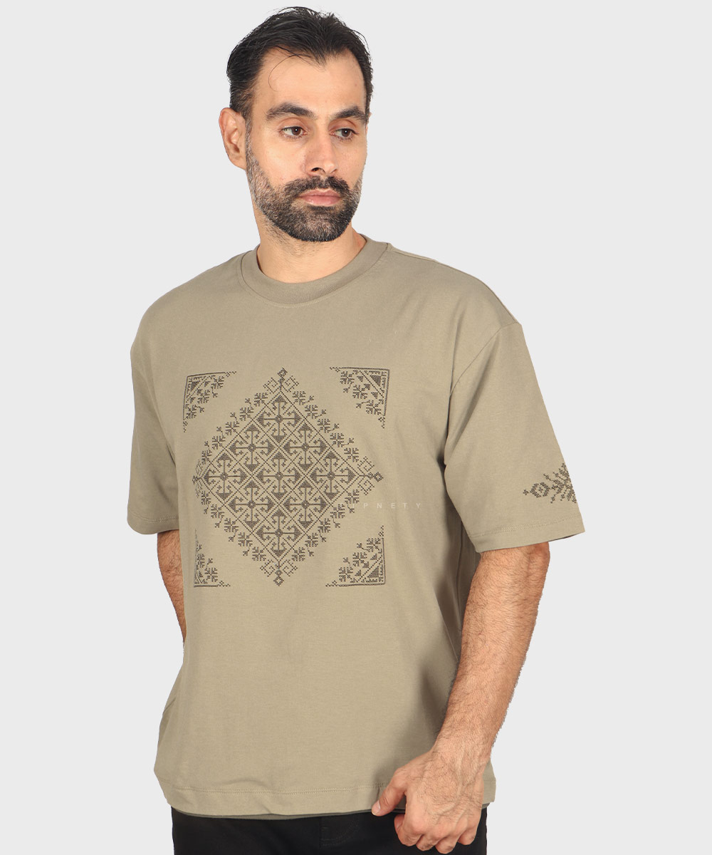           لجنی آبی روشن صدری زرشکی تیشرت لش 1719  - تصویر 4