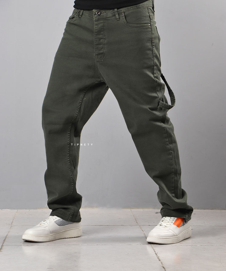 شلوار جین نیم بگ مردانه 0065