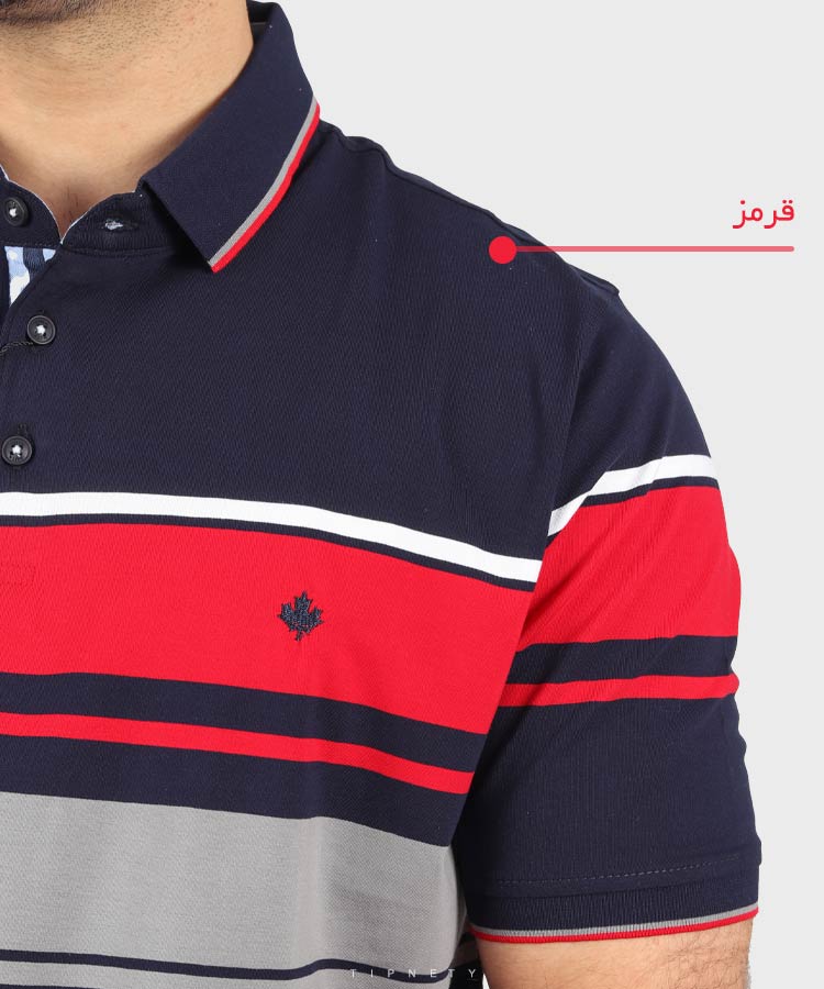                                         سبز زرد قرمز آبی تیشرت یقه دار 7831  - تصویر 7