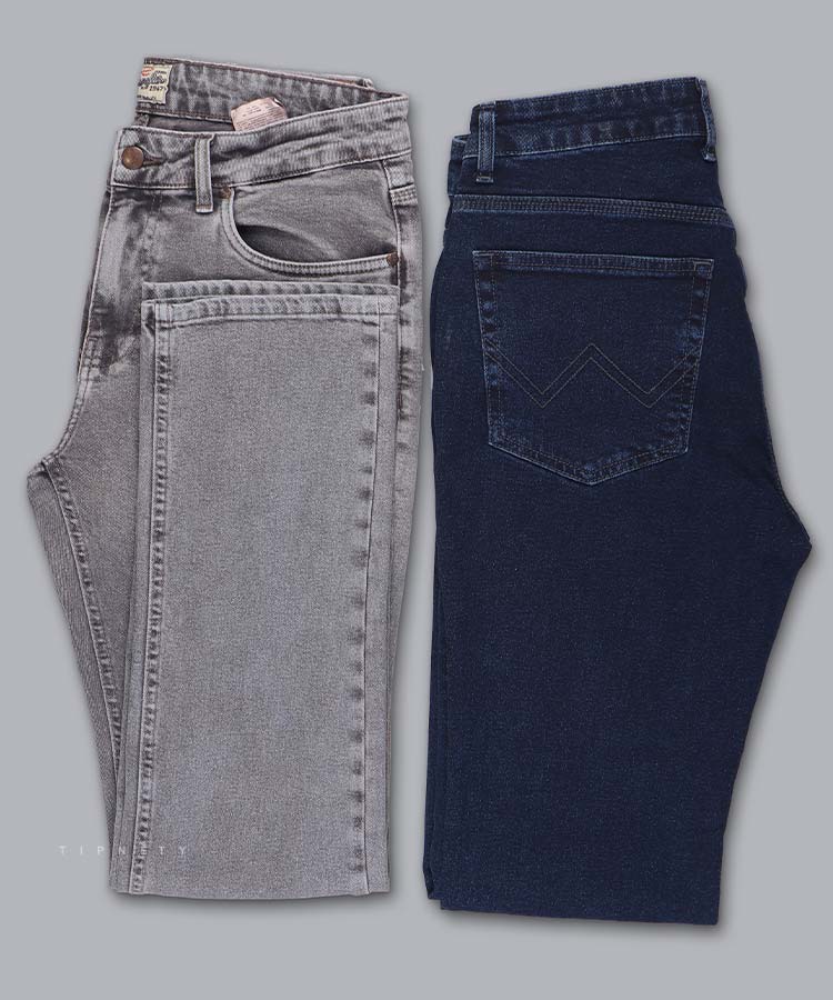 شلوار جین راسته مردانه ساده 3652