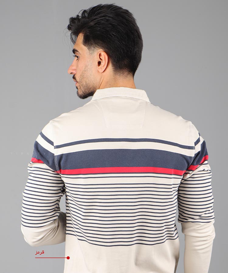                                                                                                                                                                 قرمز نارنجی آبی زرشکی پاییزه تیشرت 1253  - تصویر 5