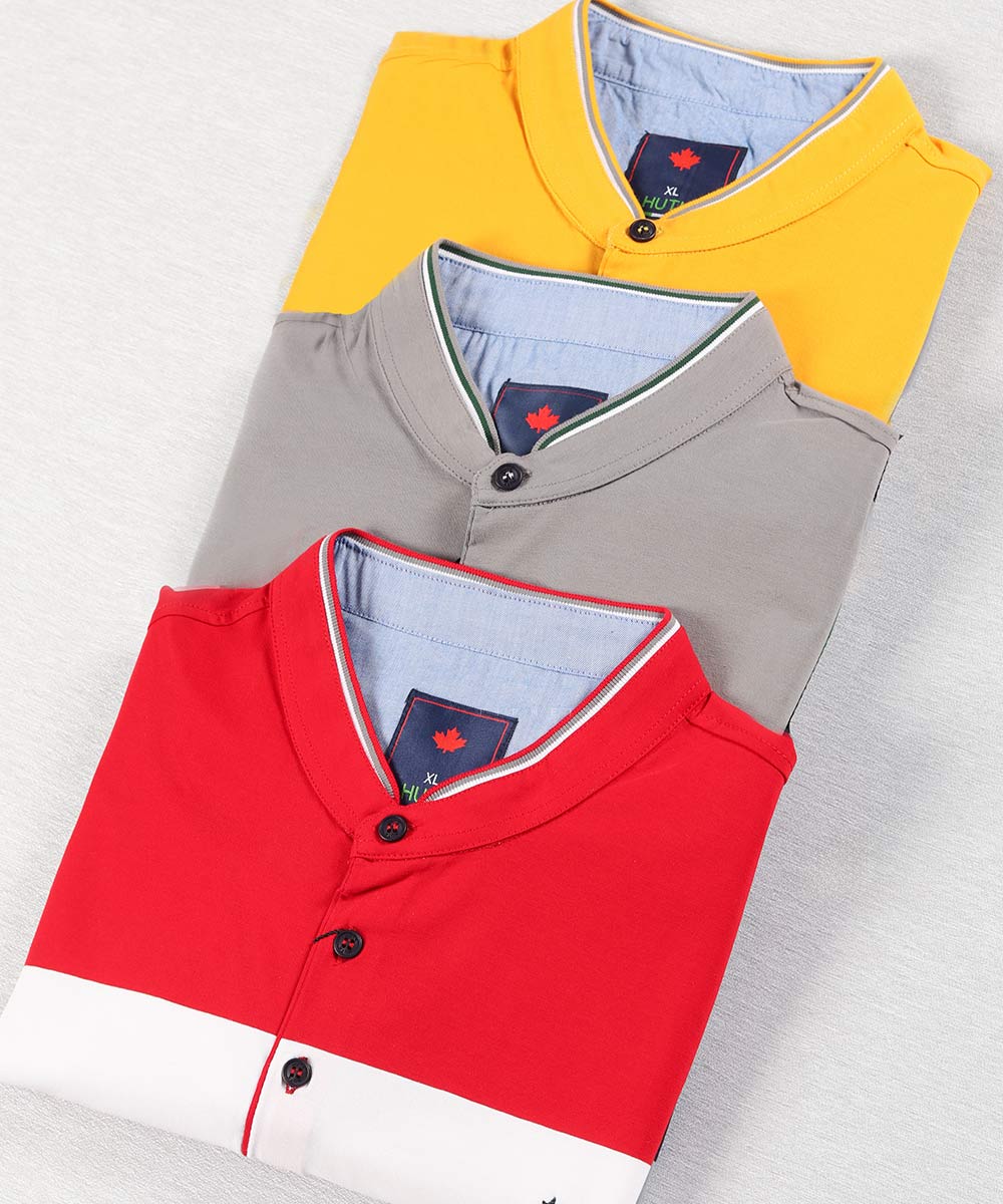 تیشرت یقه دیپلمات مردانه رینگر 7824