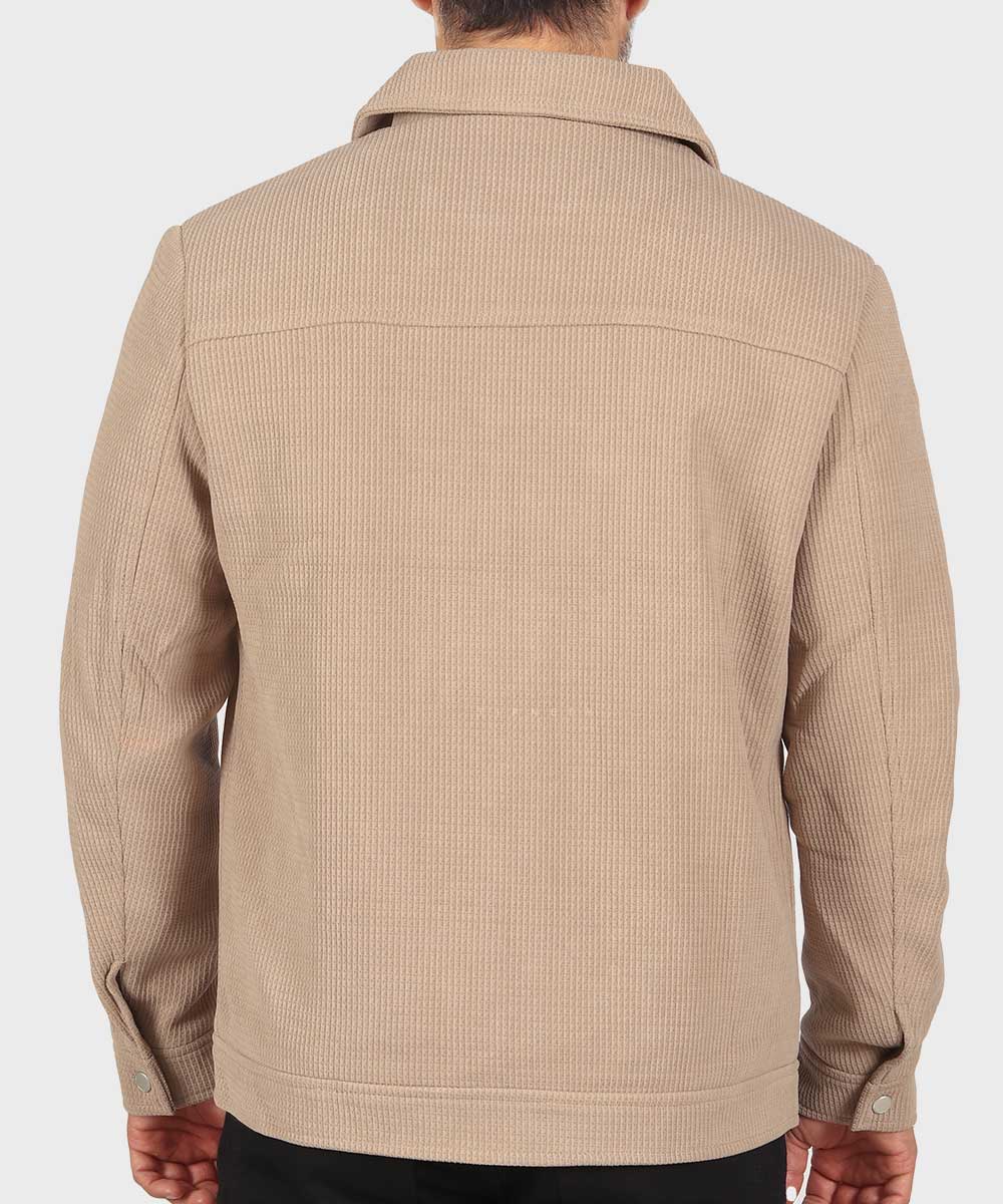                         خاکی صدری مشکی زمستانه کت کتان 2602  - تصویر 12