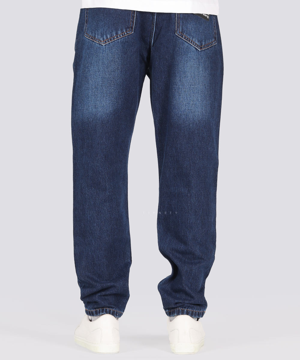     سورمه ای شلوار جین مام فیت 0262  - تصویر 4