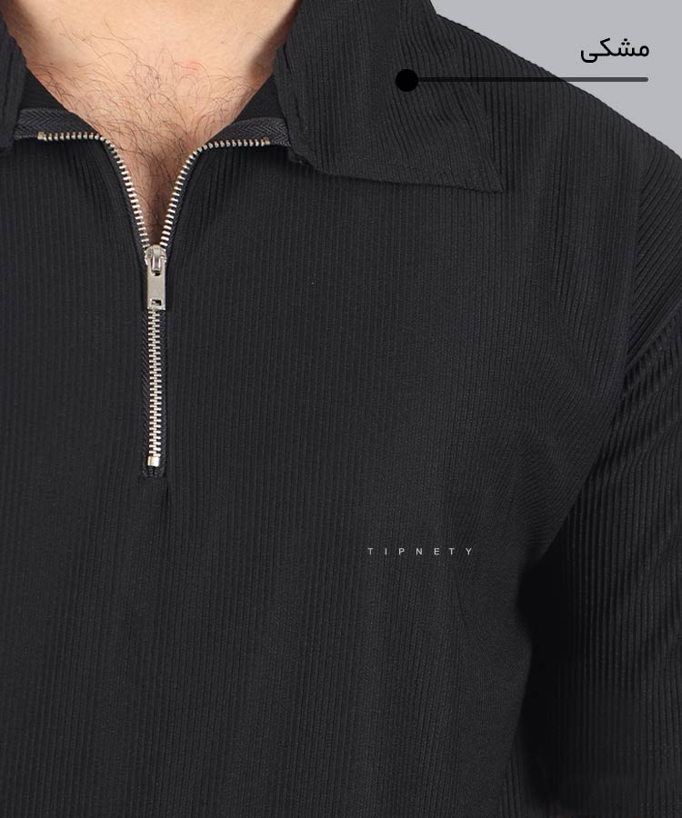                                                                                                                                                                                                                                                 کرم سفید مشکی کله غازی قهوه ای صدری طوسی تیشرت یقه دار 1703  - تصویر 7