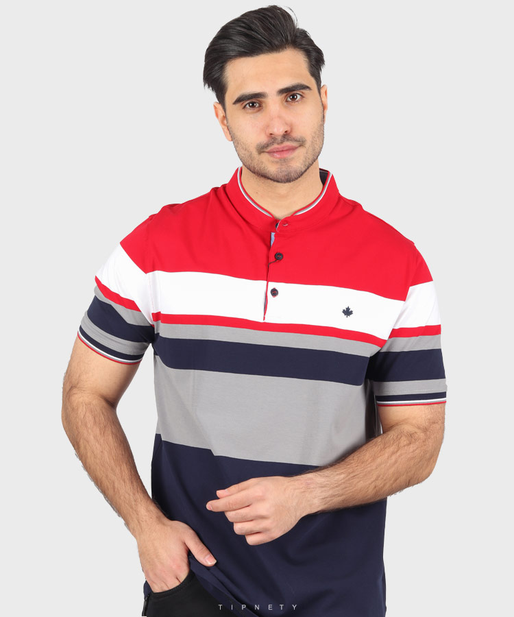 تیشرت یقه دیپلمات مردانه رینگر 7824