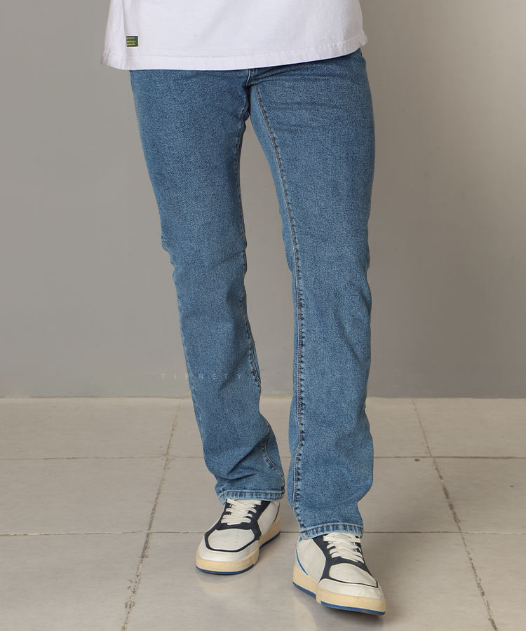 شلوار جین اسلیم مردانه آبی روشن 3651