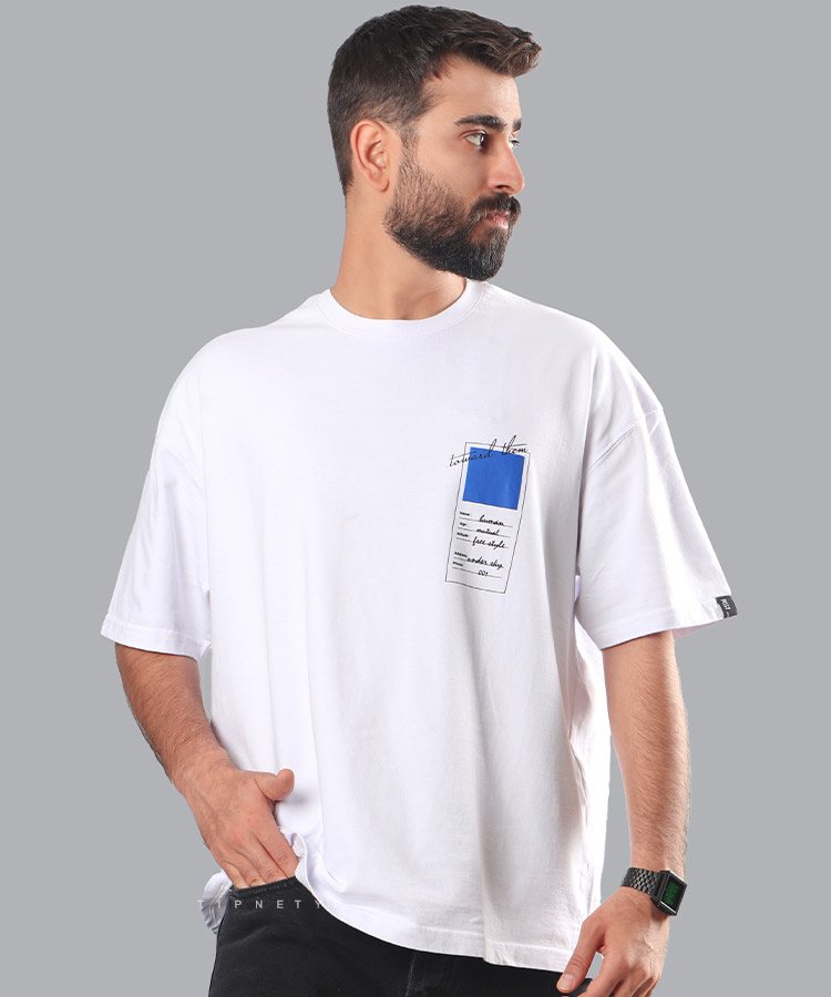 تیشرت لش طرح دار مردانه 1251