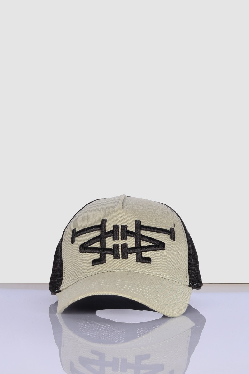 کلاه کپ کتان طرحدار و پشت توری 3015