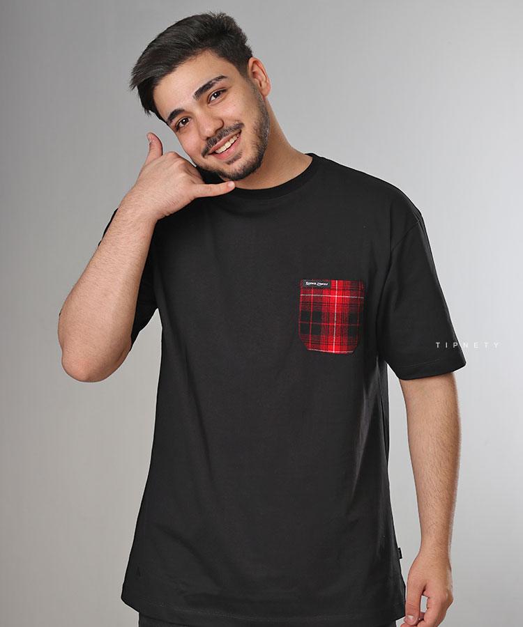                                                                                                                                                                                   دودی شکلاتی فرمی سبز سورمه ای مشکی سفید تیشرت لش 1540  - تصویر 8