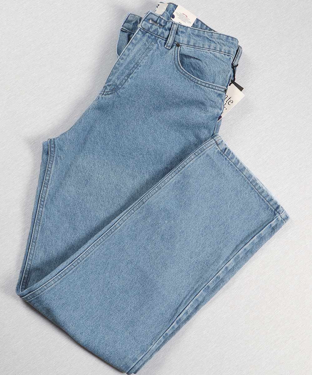 شلوار جین بگ مردانه آبی و ساده 0117