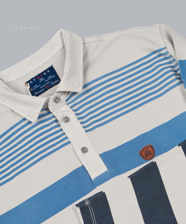 تیشرت یقه دار مردانه آستین بلند 1339