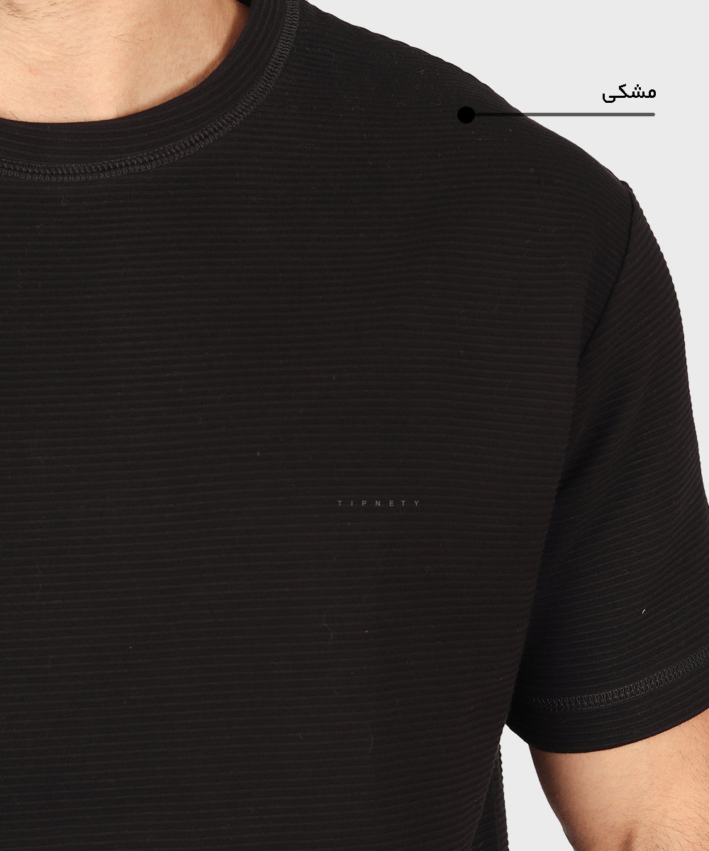 سفید مشکی تیشرت لش 1718  - تصویر 4