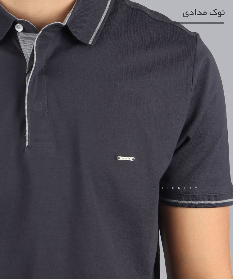                                                                                                                                                                 زیتونی لجنی سبز نوک مدادی زرشکی سورمه ای آجری سفید مشکی تیشرت یقه دار 0556  - تصویر 12