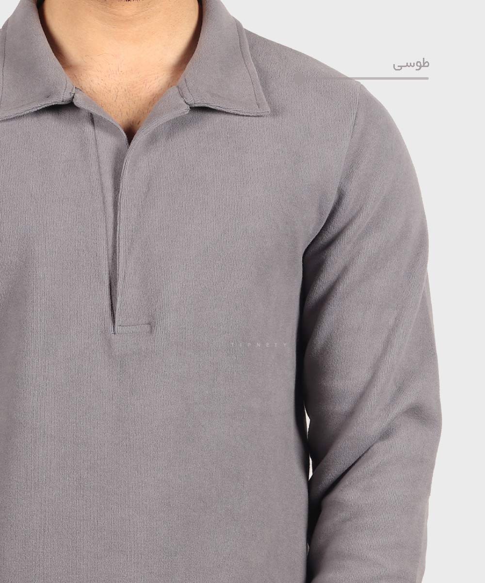                                                                                                                                   شیری کرم لجنی مشکی طوسی قهوه ای ملانژ کاربنی یشمی شکلاتی سورمه ای سفید پاییزه پلیور 1508  - تصویر 14