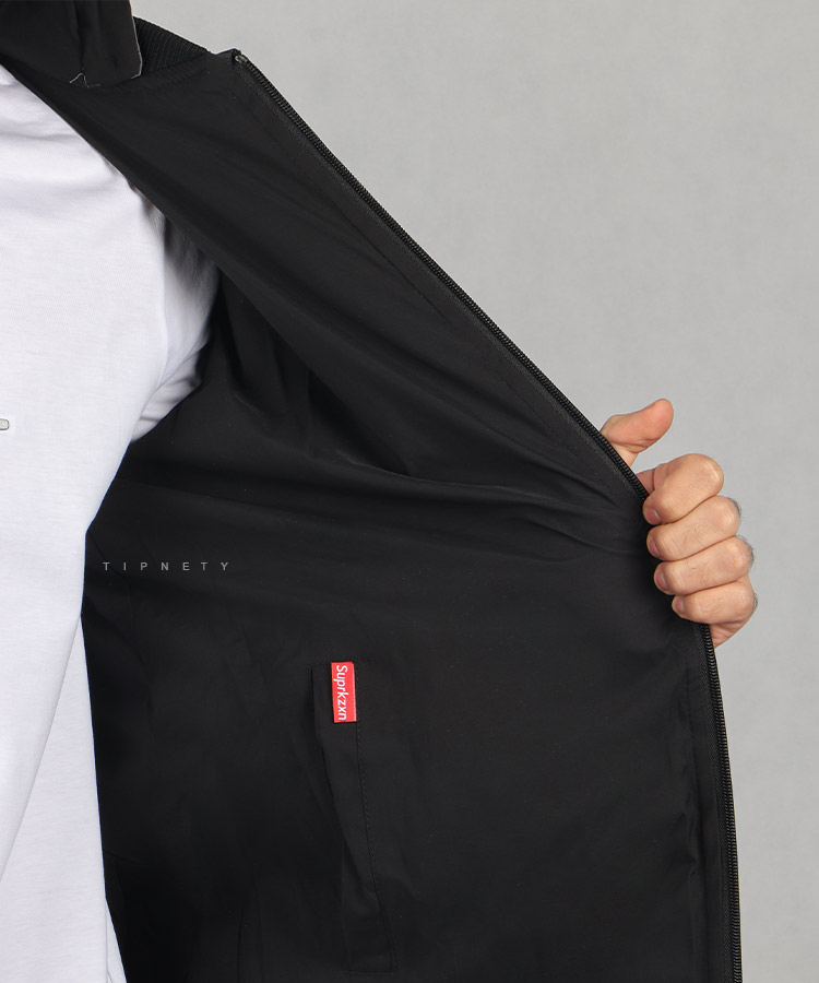                                                                                                                                                                         سفید صدری مشکی طوسی سبز زمستانه کاپشن 0156  - تصویر 10