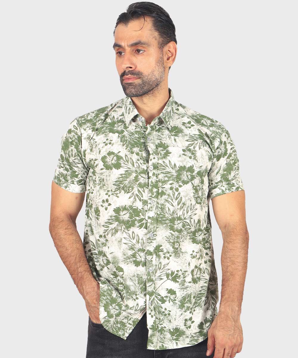 پیراهن مردانه آستین کوتاه طرحدار 0935