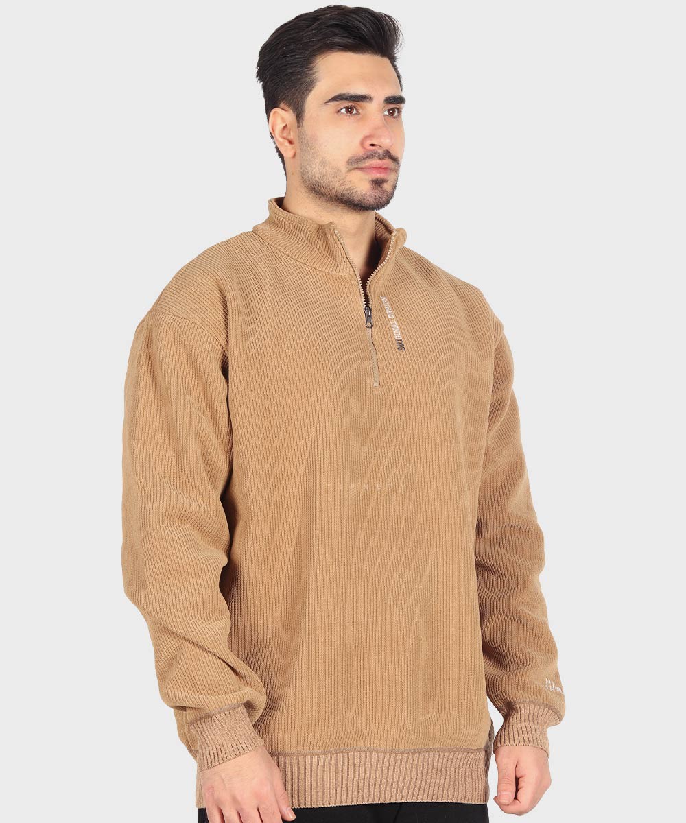 مشکی عسلی خاکی پاییزه پلیور 6095  - تصویر 14