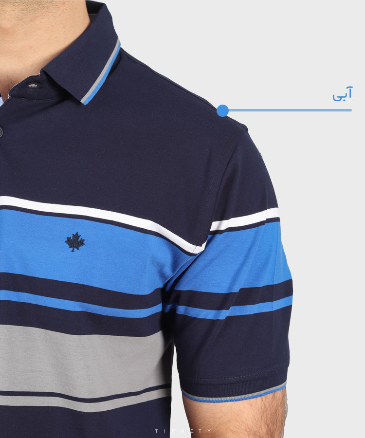                                         سبز زرد قرمز آبی تیشرت یقه دار 7831  - تصویر 9