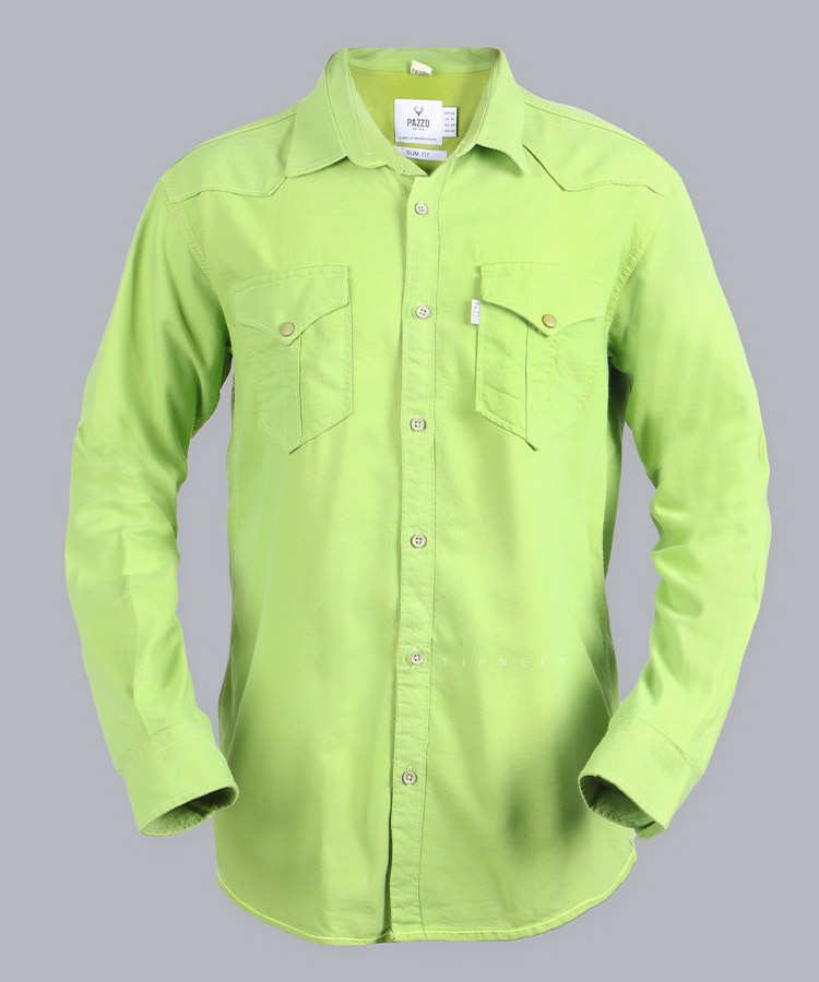 پیراهن مردانه آستین بلند دو جیب 0804