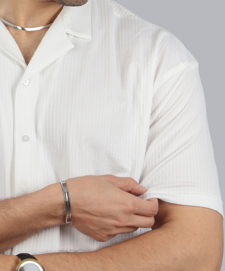                               مشکی سفید پیراهن یقه انگلیسی 1832  - تصویر 3