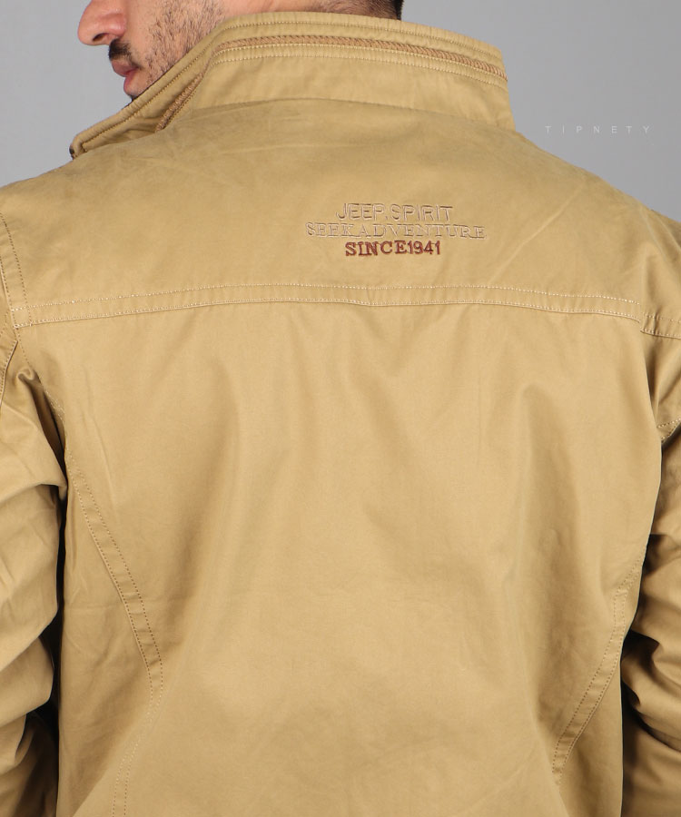                                                                                                                                             کرم شتری سبز مشکی زمستانه کت کتان 9822  - تصویر 9