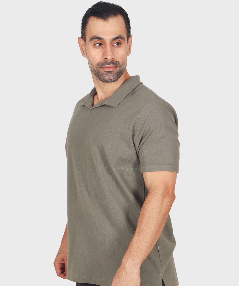                                     کرم روشن سورمه ای دودی صدری خاکی یشمی آبی روشن مشکی تیشرت یقه دار 1741  - تصویر 13