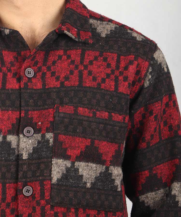                                                                                     لجنی قرمز پاییزه پیراهن 2031  - تصویر 4