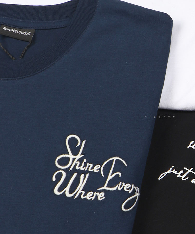                                         سورمه ای سفید مشکی تیشرت لش 1439  - تصویر 3