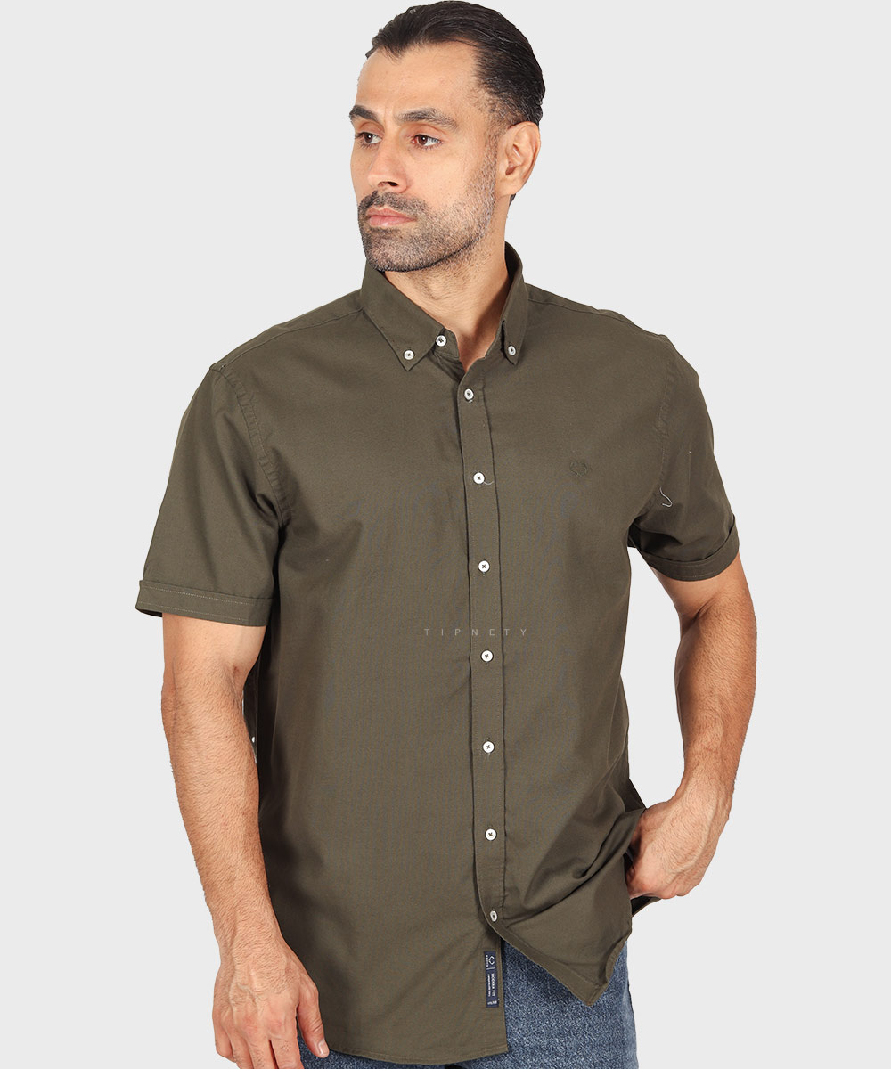 پیراهن مردانه آستین کوتاه و ساده 5379