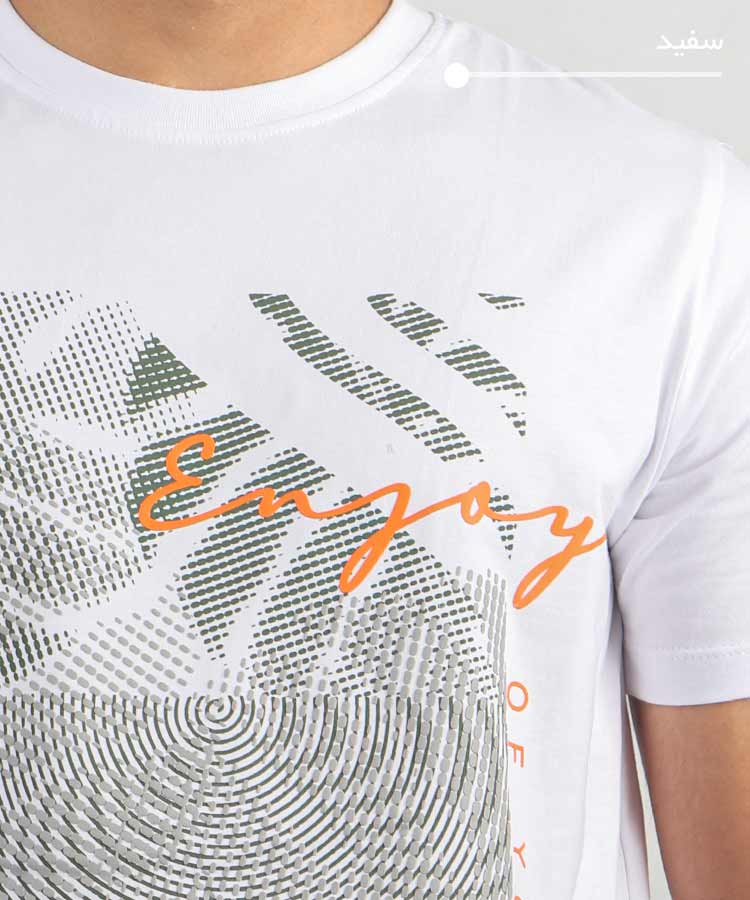                                                                                                                                                                                       آبی کرم لجنی سفید مشکی طوسی تیشرت چاپی 1621  - تصویر 8