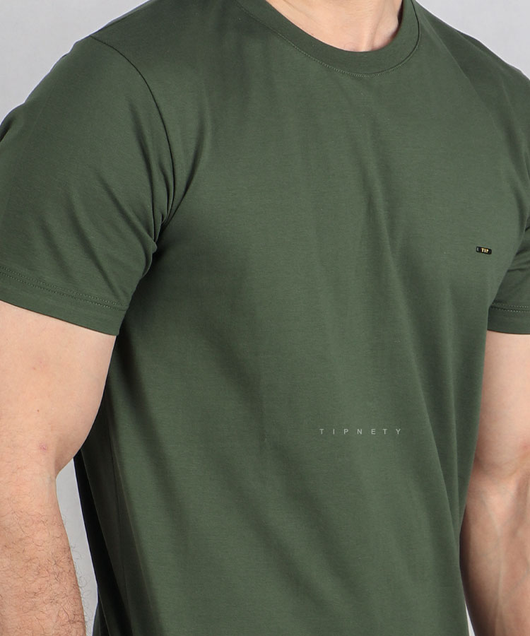                         زیتونی تیشرت بیسیک 9145  - تصویر 3