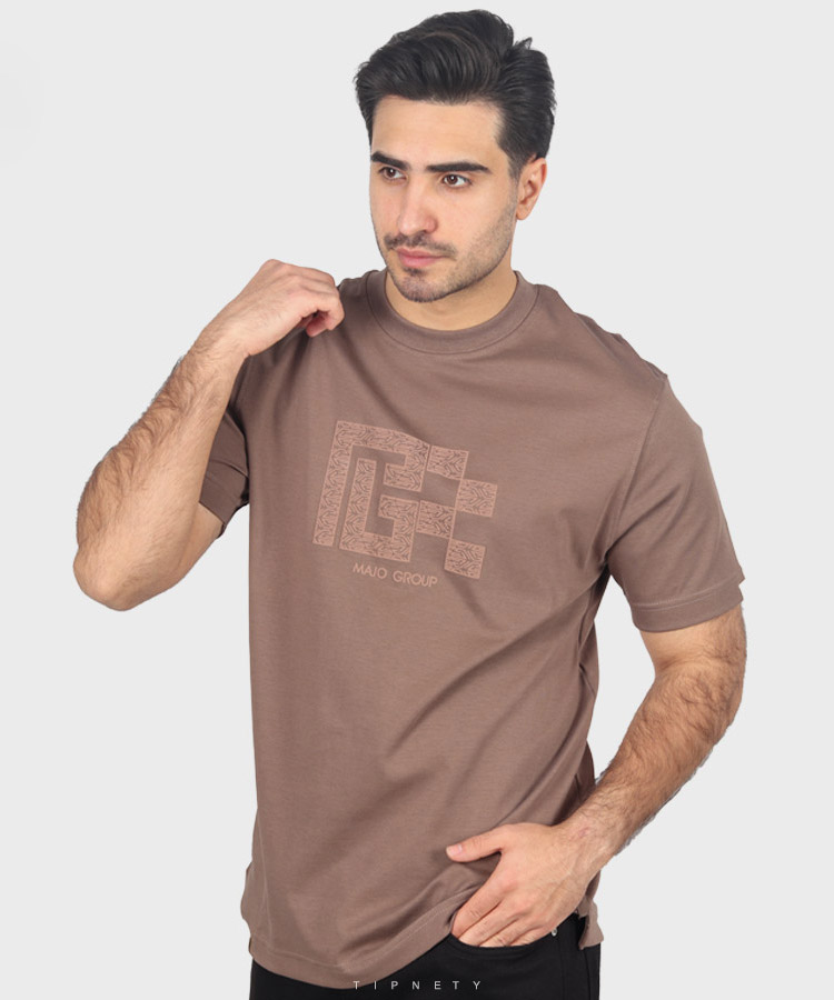                             مشکی یشمی طوسی شیری آبی روشن شکلاتی تیشرت لش 3250  - تصویر 7