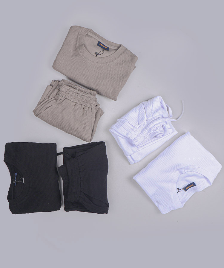                                                           طوسی مشکی سفید راحتی ست 1137  - تصویر 6