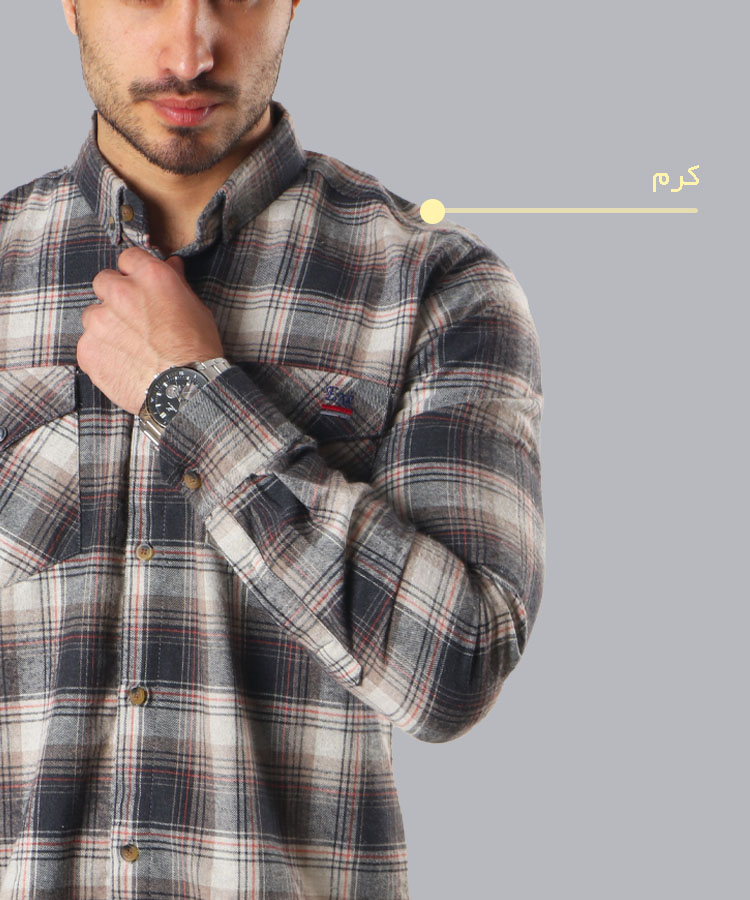                                                                                                                                                             نارنجی کرم سبز قرمز زرد پاییزه پیراهن 0498  - تصویر 4