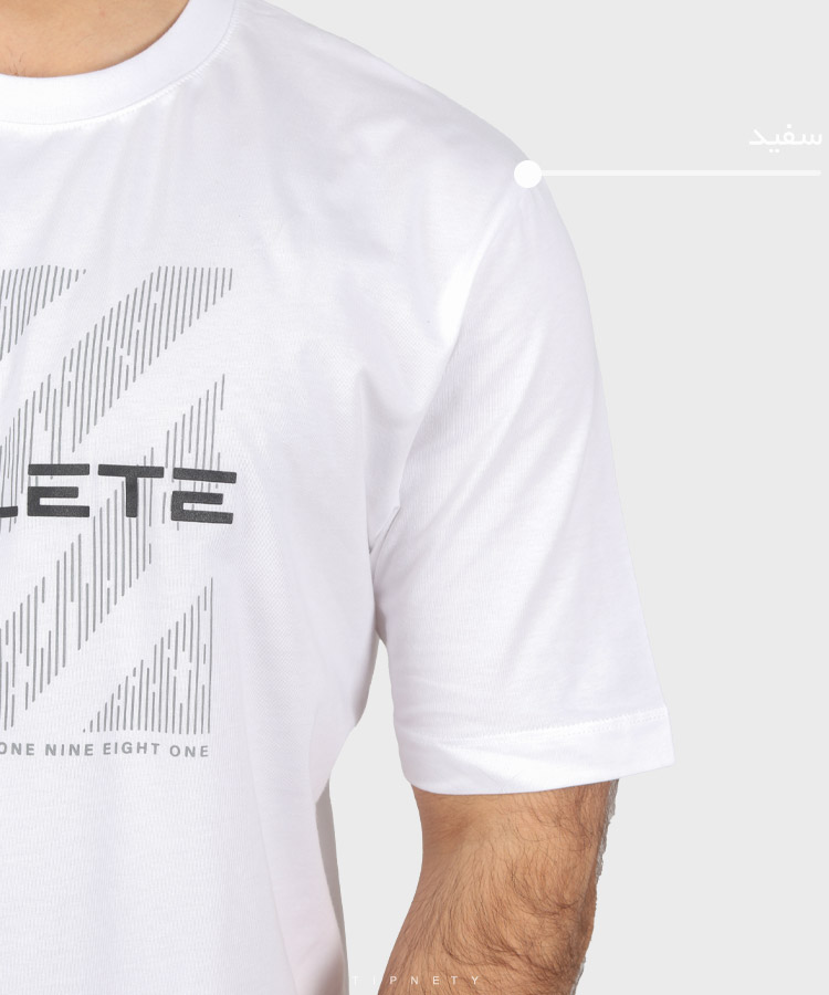                     سفید سبز آبی مشکی شتری تیشرت چاپی 1415  - تصویر 8