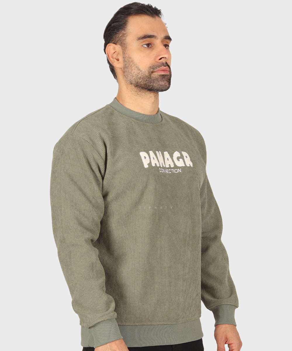           خاکی مشکی سبز شیری پاییزه پلیور 7076  - تصویر 14