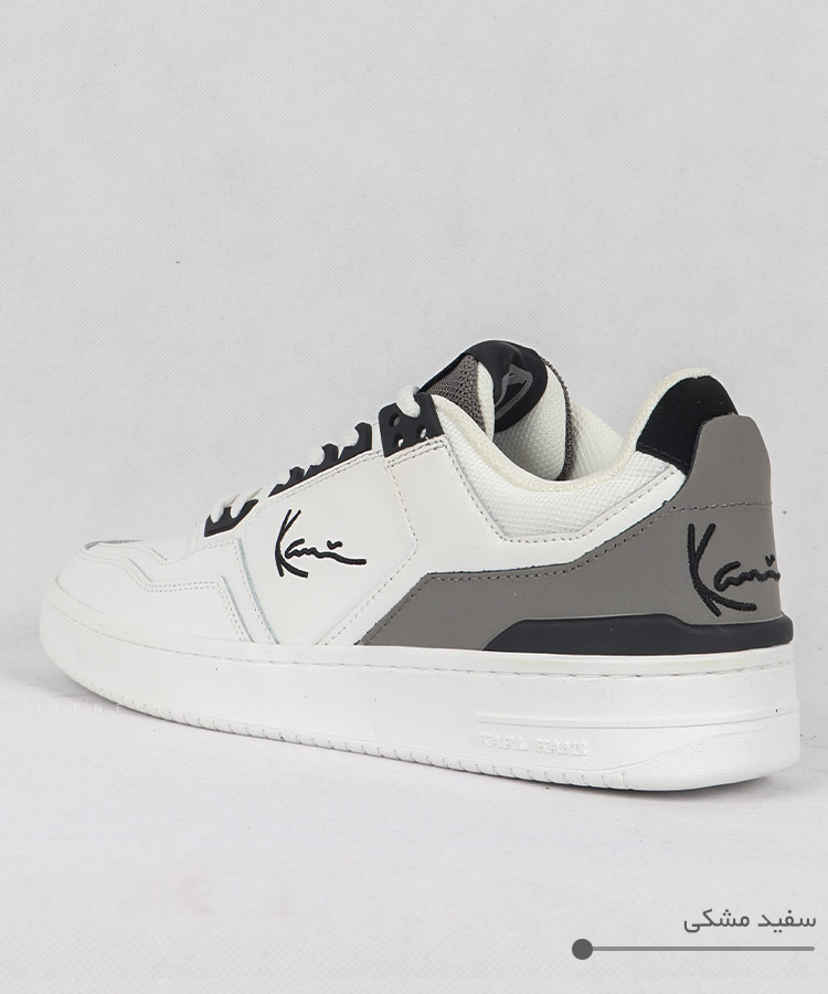                                                                                                 کرم مشکی   مشکی سفید کفش کژوال 0115  - تصویر 4