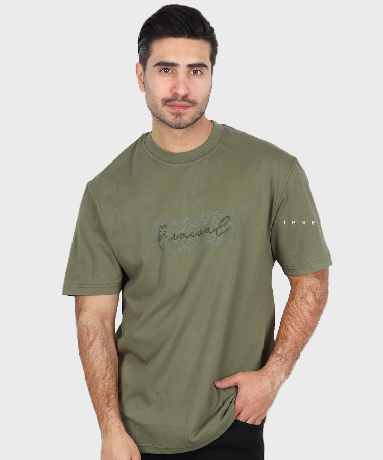                                                 کاربنی کرم سبز شیری مشکی تیشرت لش 3254  - تصویر 6