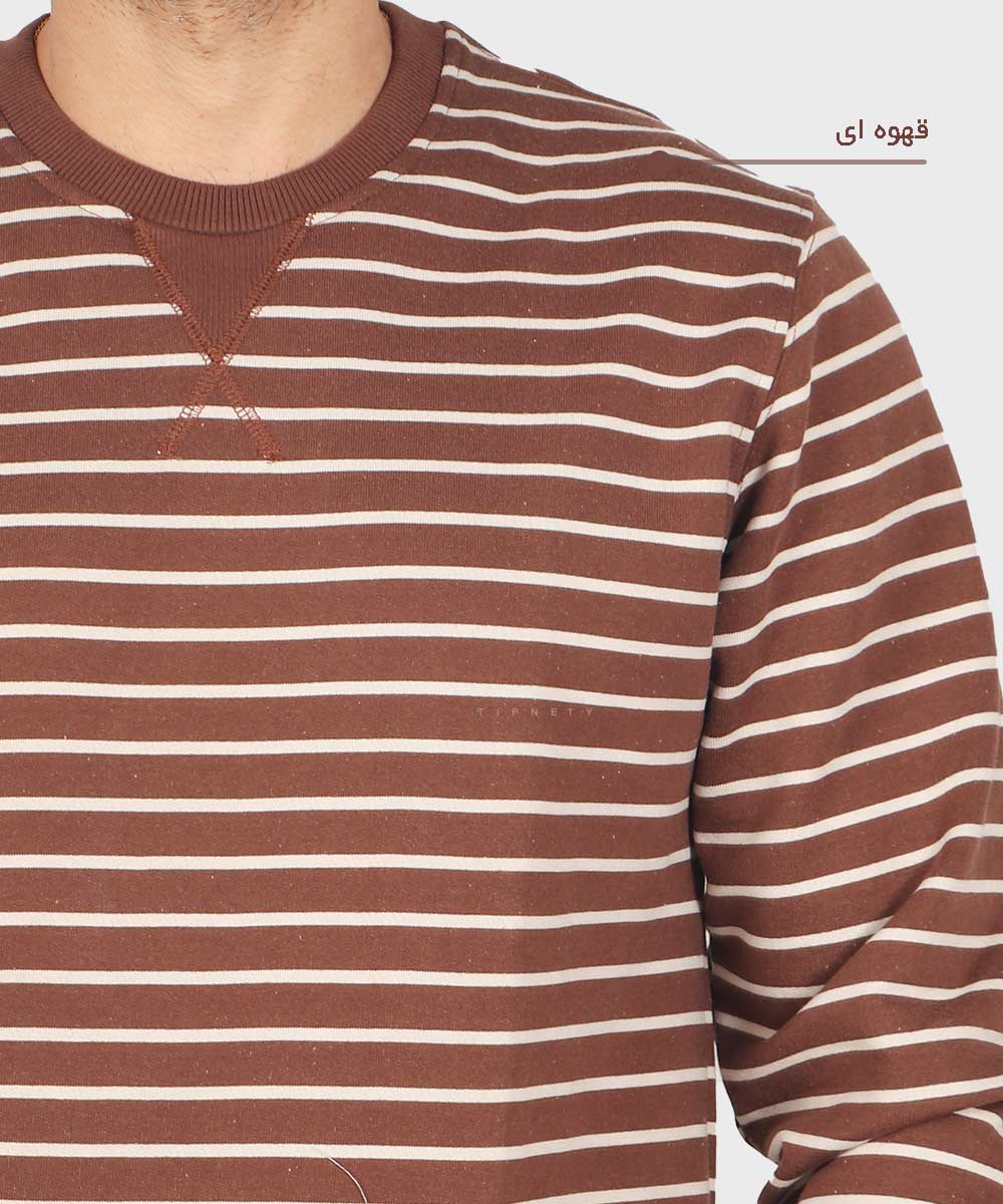                                     ملانژ آبی قهوه ای کرم سبز پاییزه پلیور 1532  - تصویر 7