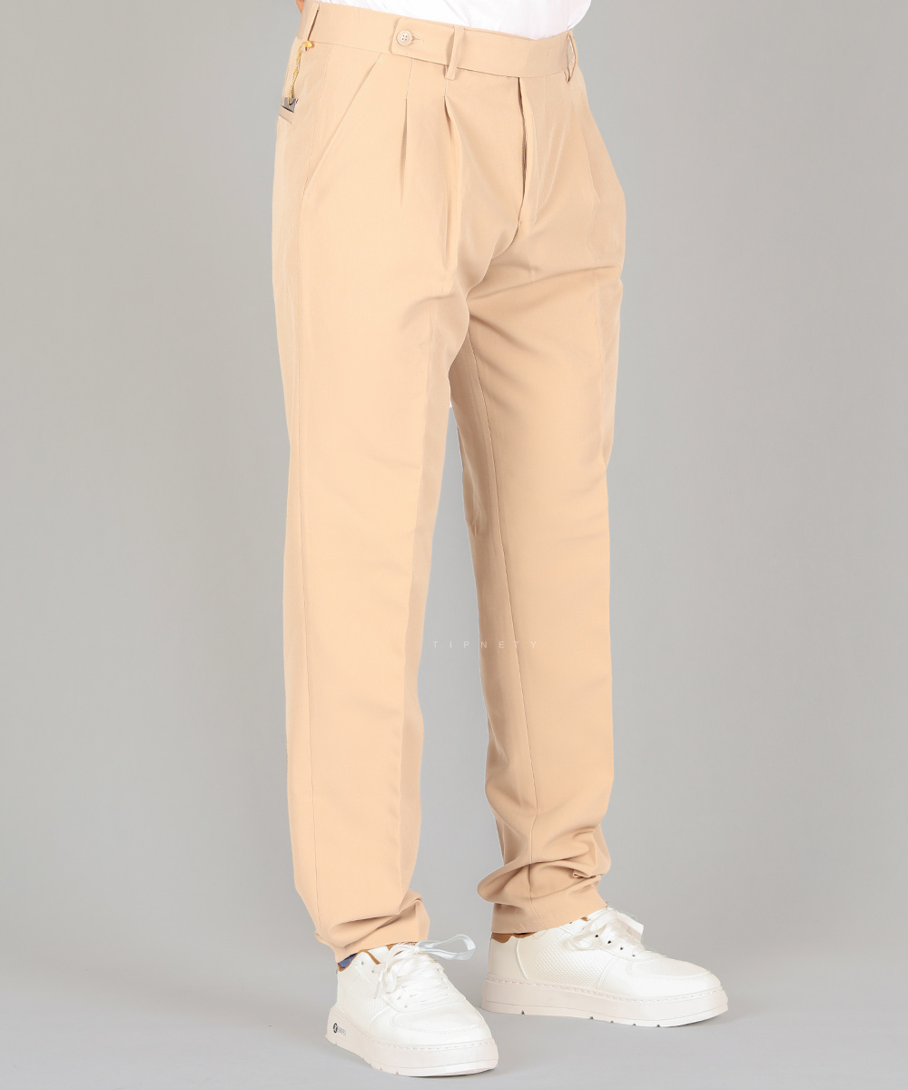 شلوار پارچه ای مام استایل مردانه پبله دار 2930