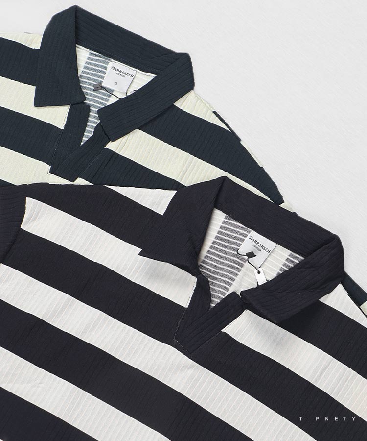 تیشرت یقه شکاری مردانه برند مراکش 2120