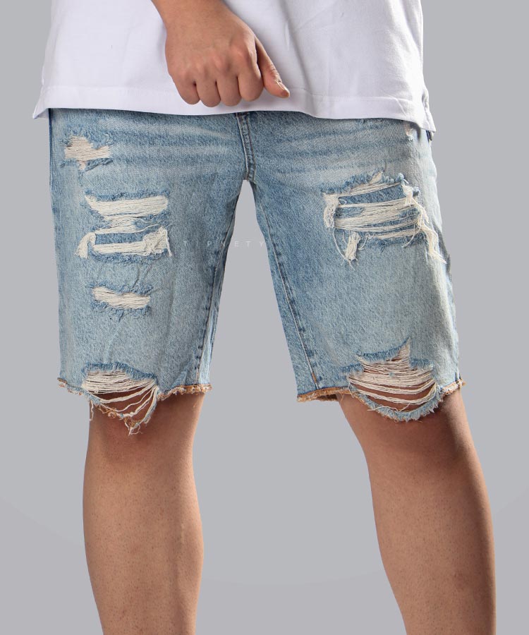     روشن         روشن     ذغالی   روشن آبی راحتی شلوارک 8801  - تصویر 5