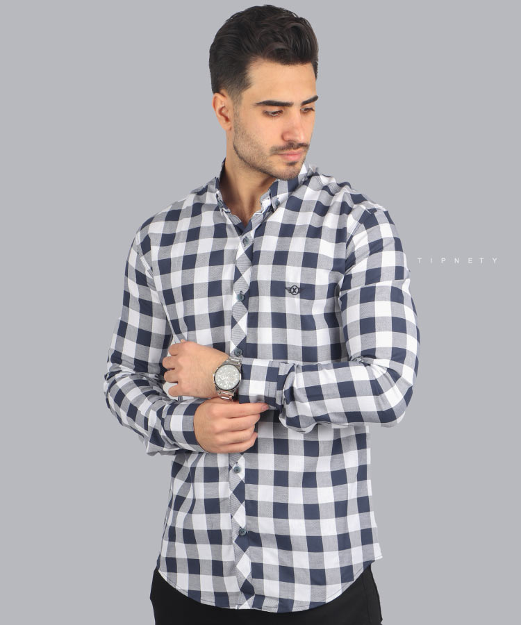                                                                                                                                                 قرمز زرد سورمه ای نفتی آبی صورتی سبز پیراهن آستین بلند فیت 0515  - تصویر 4